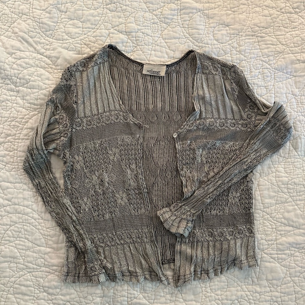 Silver cardigan